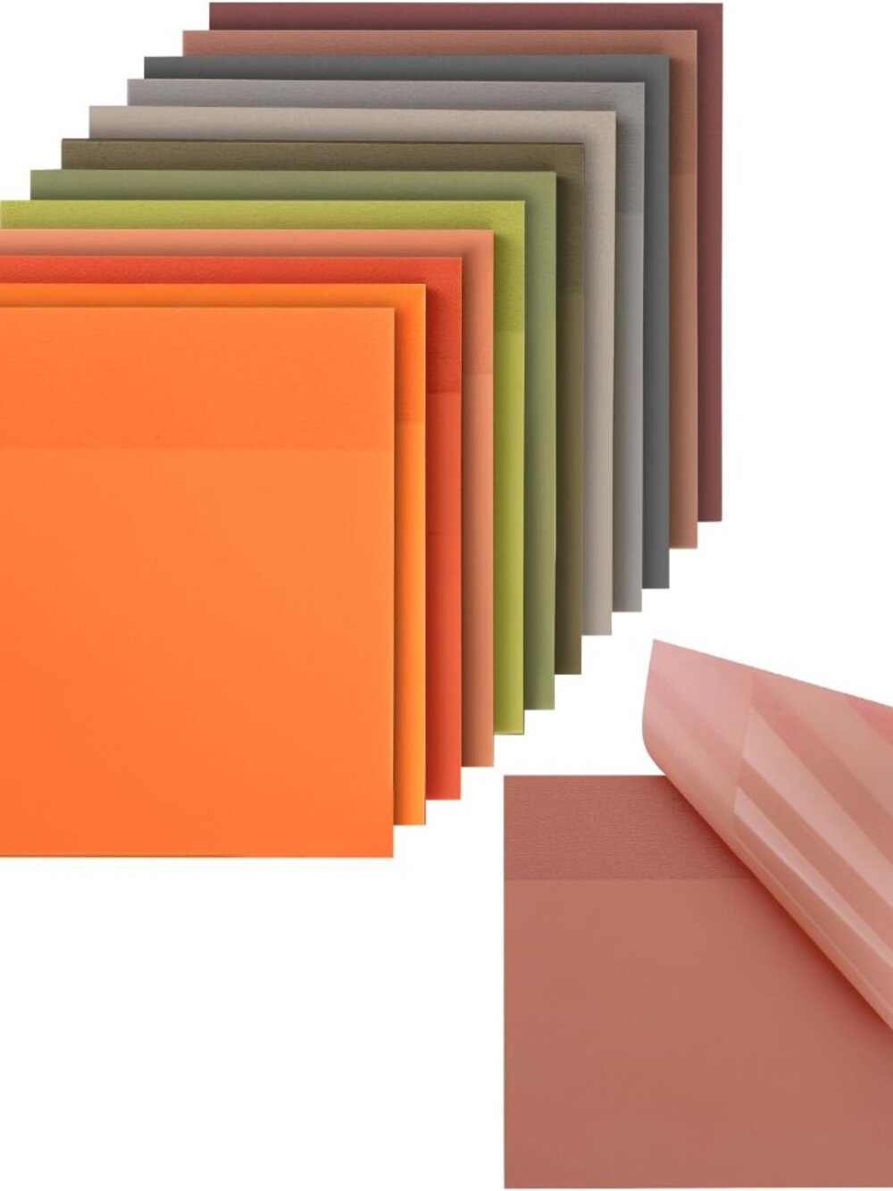 Transparent Sticky Notes, 3" x 3", 12 Pads, 600 Sheets